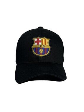 FC Barcelona Mens Adjustable Strapback Hat “Més Que Un Club” Embroidered New Bla